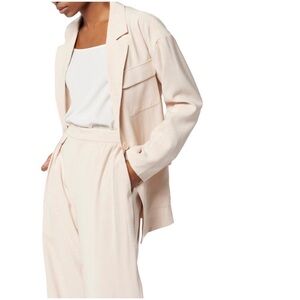 Equipment Aria Jacket Relaxed Fit Flap Pockets in Shifting Sand NWT Size 10